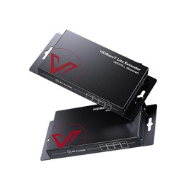 AV Access HDBaseT HDMI Extender Over Cat6a/7, 4K@60Hz 130ft / 1080P 230ft, Bi-Directional PoE, IR & RS232 Pass-Through, CEC, for Home Theater, Conference Room, Control System (4KEX70-L)