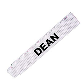 Folding ruler with name Dean for men, high quality brand metre, link scale printed with name, many names to choose from