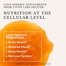 Lypo-Spheric Magnesium L-Threonate – 30 Packets – 1,000 mg Magnesium L Threonate & Essential Phospholipids Per Packet – Liposome Encapsulated for Max Bioavailability by LivOn – 100% Non-GMO (Pack of 2)