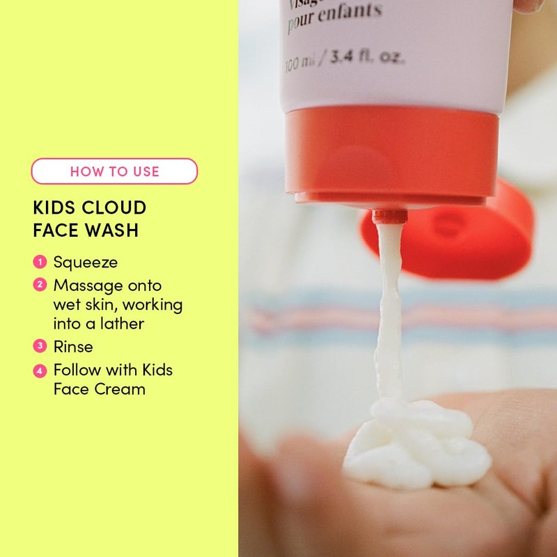 Evereden Kids Cloud Face Wash: Tropical Sorbet, 3.4 fl oz