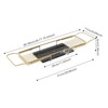 Expandable Bathtub Tray Caddy for Bath Relaxing, Bath Table Tub