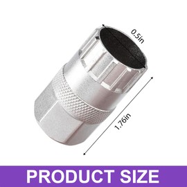 PYRUVAE Cassette & Sprocket Removal Tool Compatible with Shimano, Sunrace and Other 12 Grooves (Silver