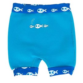 SwimBest Swim Nappy/Shorts - Soft Snug Fitting Swim Nappy, Ages 3-24 Months (Blue Fish, 6-9 mths (Pack of 1))