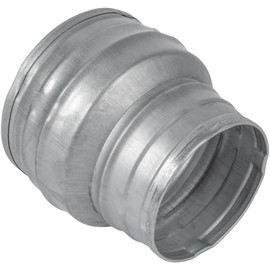 HVAC OV 10" to 4" Inch Round Duct Reducer - Male Fit Galvanized Steel Pipe Increaser - Coupling for Round Duct Ventilation Systems - Heating & Cooling, HVAC