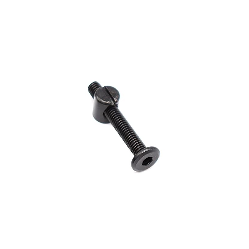 cSeao 10-Pack M6 25mm Black Hex Drive Socket Cap Screws