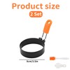 Pack of 2 fried egg moulds, pancake moulds, fried egg