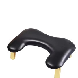 Ankysasky Nail Arm Rest, PU Leather Nail Tech Arm Rest,Foldable Arm Rest for Nails Tech U-Shaped Hand Rest Manicure Hand Rests for Foot Hand Rest (Black)