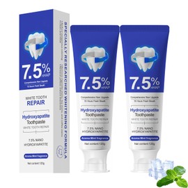 7.5% Hydroxyapatite Toothpaste, Nano Hydroxyapatite Toothpaste for Enamel Protection and Tooth Strengthening, Fluoride-Free Formula, Gentle Mint, Fresh Breath