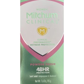 Mitchum WOMEN Mitchum CLINICAL TM CLINICAL PERFORMANCEM WETNESS PROTECTION POWDER FRESH