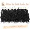 9 Packs 8 Inch Pre Looped Boho Box Braids Crochet