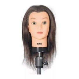 Debra Cabeza De Maniqui Cabello Natural Marrón 48cm Debra