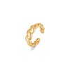 MIJENITI Gold Chunky Rings for Women Cuff Statement Ring Lightweight