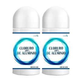 2 Desodorantes de Cloruro de Aluminio 20% (Hiperhidrolisis) 60 ml c/u