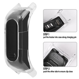 C2D JOY Sport Mesh Nylon Bands Compatible with Garmin Vivosmart 5 tracker Replacement Bands with Black Case-Black