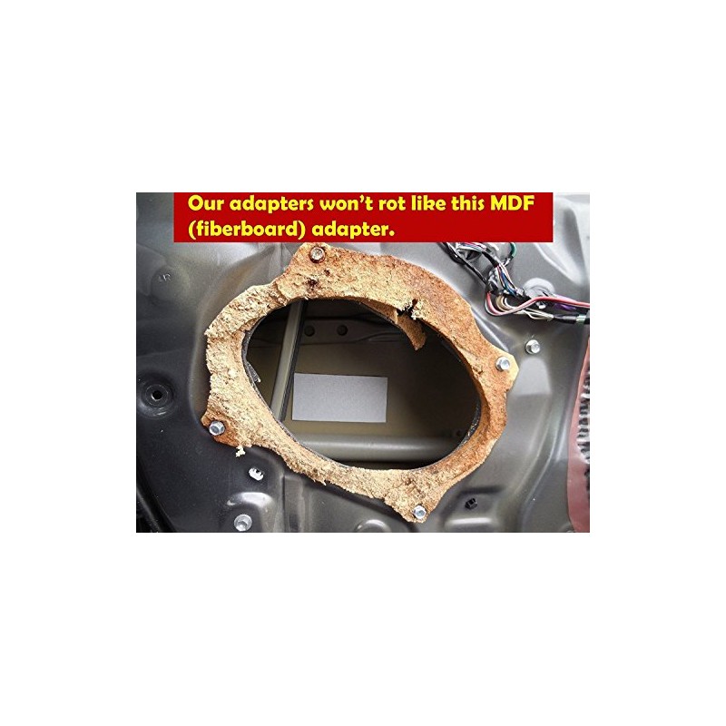 Rear Deck 6.5" 6 1/2" Speaker Adapter Spacer Rings -