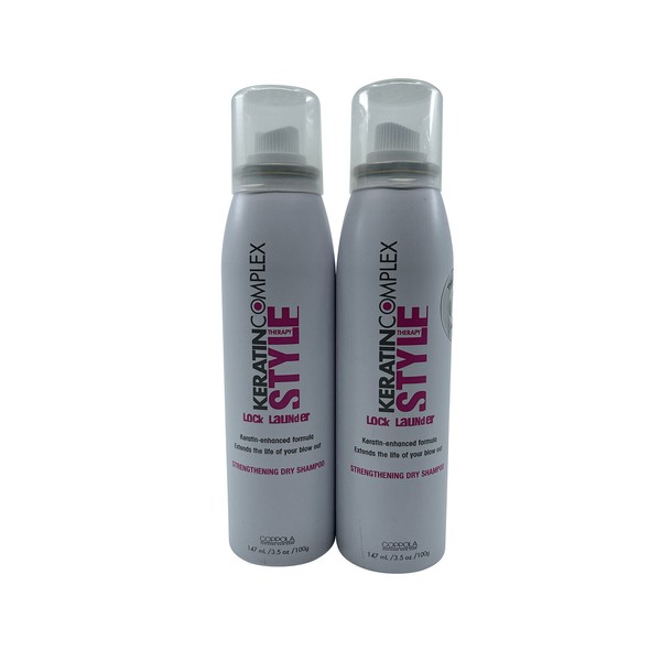 Keratin Complex Style Therapy Lock Launder  Dry Shampoo 3.5 oz Set of 2