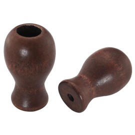 ZZLZX 12PCS Window Cord Tassel Wood Pendant Curtain Craft Wooden Hanging Ball Pull Handle Brown Roman Blind Cord Knob Bamboo Curtain Accessories