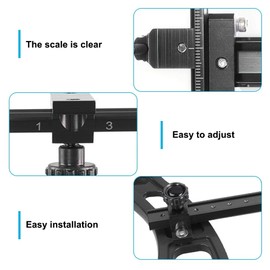 DONGKER Recurve Bow Visor, 6 Inch T-Shape Recurve Bow Visor for Archery, Bow Sight Made of Aluminium Alloy, Quick Adjustment, Archery Accessories