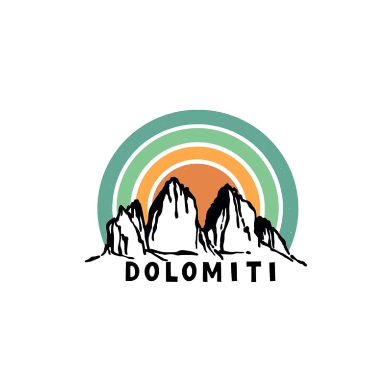 Spreadshirt Dolomites South Tyrol Gift Idea Sticker, Max. 10 x