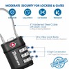 2 Pack TSA Approved Luggage Locks, Combination Travel Cable Lock,