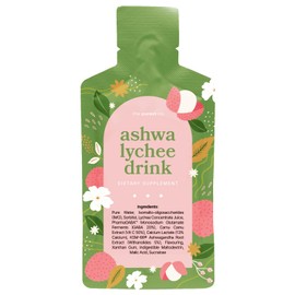 THE PUREST CO Ashwa Lychee Drink ASHWAGANDHA KSM-66® Supplement - 1 Month Supply (30 sachets)