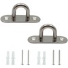 2 Sets Eye Plate Stainless Steel Cover Plate M5 Mast