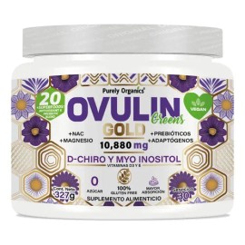 Ovulin Gold  Suplemento 40 en 1 Inositol, NAC, Zinc, Vitamina D3  Para Apoyar Balance Femenino Con 18 Superfoods, Antioxidantes, Maca Roja y...       