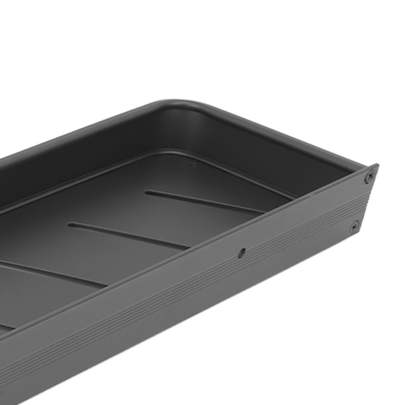 Shower Caddy Space Aluminum Rustproof Smoothing Simple Black Sturdy Bathroom