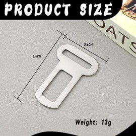 2 Pcs Car Seat Belt Restraint Connector, Cat Pet Safety Clip for Vehicles, Adjustable Pet Harness Clip for Secure and Comfortable Travel, Ideal for Dogs and Cats