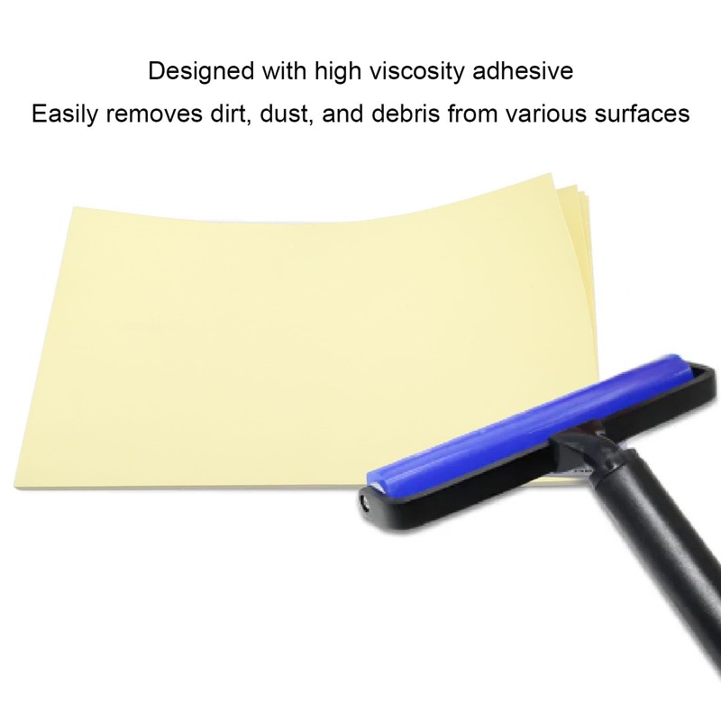 Lybunair 50 Sheets Single Use Extra Sticky Dust Roller Clean