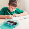 Mr. Pen- Clear Pencil Boxes, 6 Pack, Light Aqua Color,