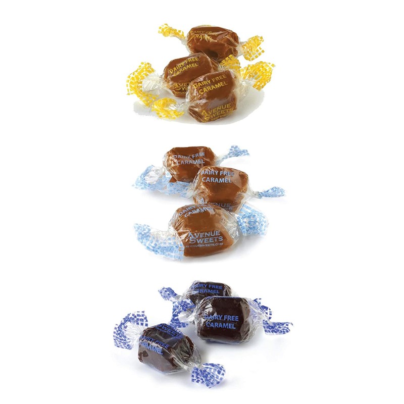 AvenueSweets - Handcrafted Dairy-Free Vegan Individually Wrapped Soft Caramels -