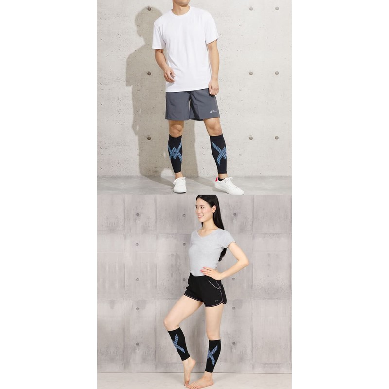 [ラドウェザー] ふくらはぎ サポーター お得な2個セット 着圧 ふくらはぎサポーター 登山 スポーツ ゴルフ テニス