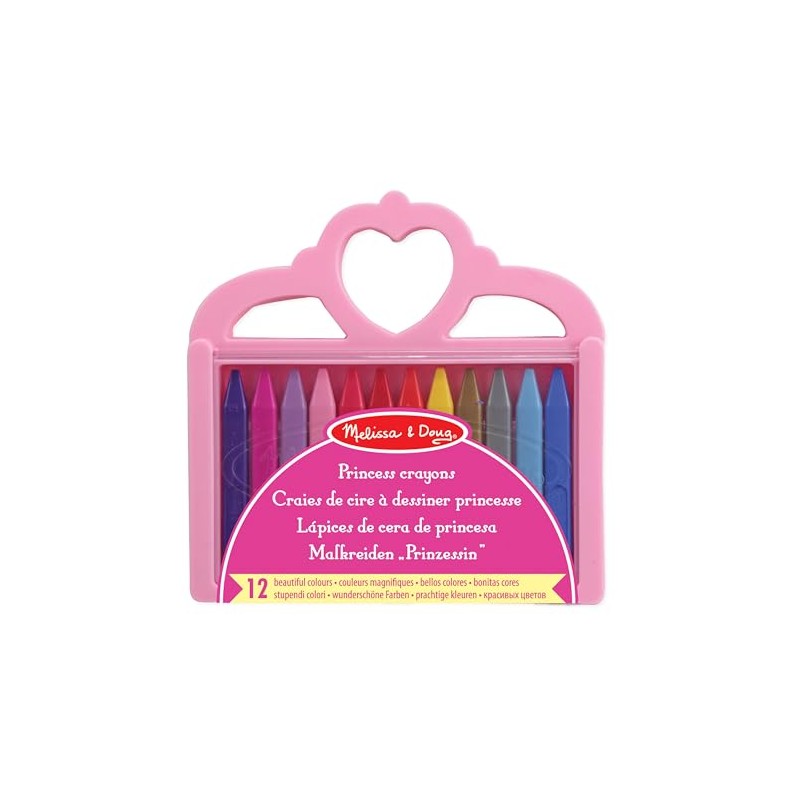 Melissa & Doug Princess Crayon Set - 12 Colors