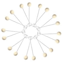 BetterJonny 80 Packs Wool Daubers Ball Brush Leather Dye Tool with Metal Handle Applicator for Dying, Gluing and DIY Crafts Projects