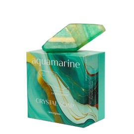 LA BELLE SAVON® Handseife [Aquamarine] - Edelsteinseife - Handgemachte Naturseife mit echtem Edelstein - Vegan - Für Hände, Gesicht und Körper - Wellness & Spa Geschenk