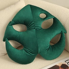 NICEYEA Green Leaf Shaped Cushion Plants Throw Cushion Decorative Cushion 3D Leaf Plant Plush Leaf Cushion Office Cushion Seat Cushion Decorative Cushion Floor Cushion for Bedroom Office Washable