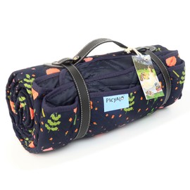 Waterproof Picnic Blankets Thick Outdoor Picnic Mat Portable Foldable Picnic Blanket with Carry Strap for Beach Mat Park Blanket for Grass Park, Hiking, Travel
