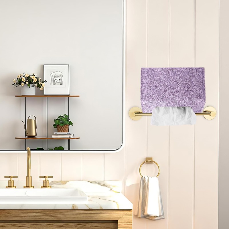 QIELIZI Hand Towels Box Cover,PU Leather Tissue Box Cover Holder