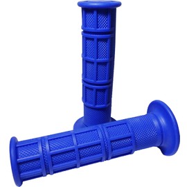 5A Tokyo 7/8" 1" Set Motorcycle Handlebar Grips Anti-Slip Universal Grips for ATV Thumb Throttles Ebike Dirt Pit Bicycle Harley Honda Triumph Yamaha Kawasaki Comfort Durable Hand Grips (Blue)