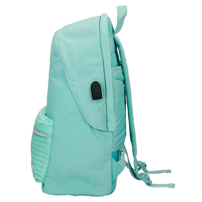 Pepe Jeans Jane Small Backpack, Blue, 19 x 23 x