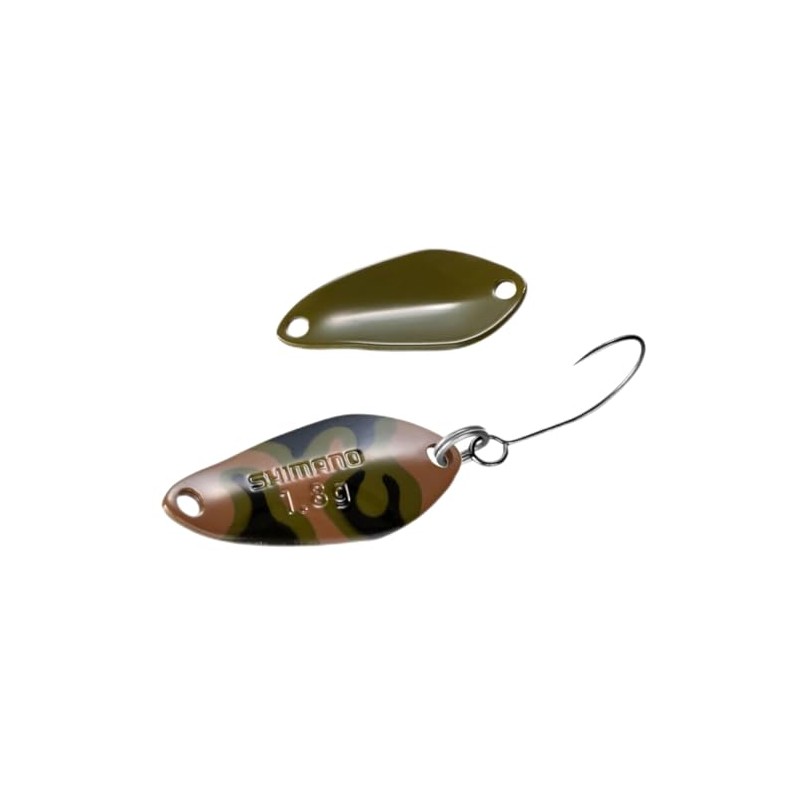Shimano TO-W18S 006 Trout Spoon, Cardiff, Search Swimmer, Camo Edition,