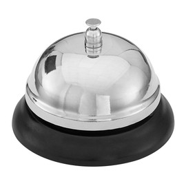 WEDO Table Bell, Metal, Black, 8.5 cm, Metal, Black, Normal