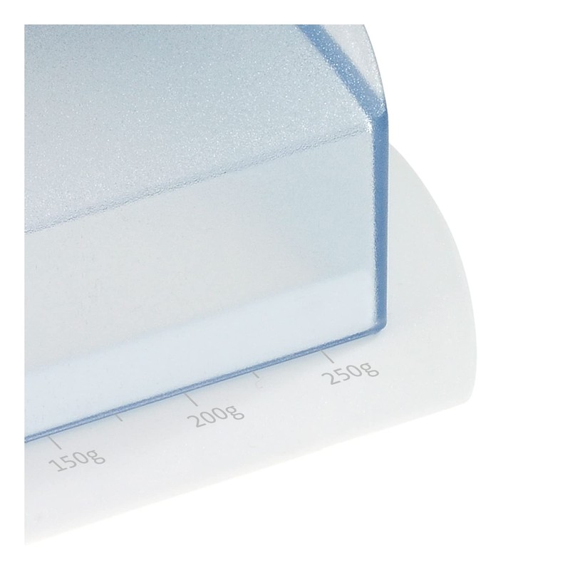 Westmark 2 Table Butter Dishes with Scale, Plastic, White/Translucent, 211622E3