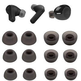 A-Pcas Ear Tips Earbud Caps for JBL In-Ear Earphones, Fits JBL WAVE100 TWS/LIVE FREE 2/CLUB PRO+ TWS/TUNE120 TWS/FREEX Round JBL Earphones, 6 Pairs 12 Pack, S/M/L Fit in the Charge Case, Soft