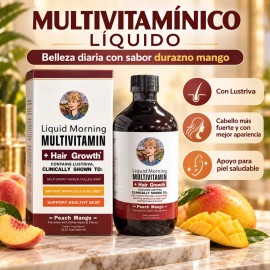 Multivitamínico Líquido Sabor Durazno Mango Bienestar Diario