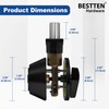 [2 Pack] BESTTEN Single Cylinder Deadbolt, Keyed Alike Dead Bolt