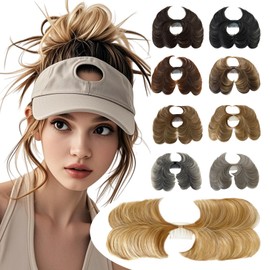 LeadWave Messy Buns Comb Clip In Golden Blonde/Beach Blonde Hair Piece for Women Hairpieces Updo Scrunchies Faux Fake Bun Chignon Short Ponytail Wigyy Synthetic Extensions Wiglets