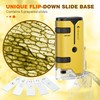 100x-250x Pocket Microscope for Kids Adults, Protable Handheld Miniscope, Mini