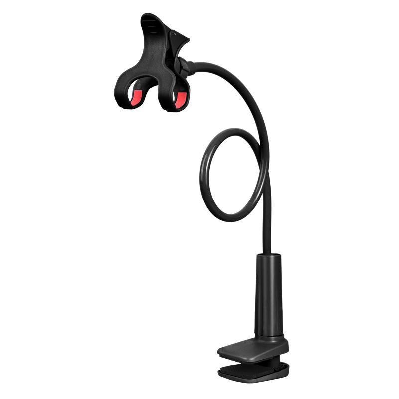 Long neck phone holder for desktop and bedside use:_Pink